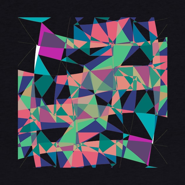 Geometric triangle pattern abstract by carolsalazar